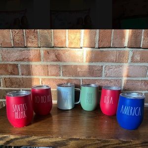 Lot of Rae Dunn Wine Tumblers